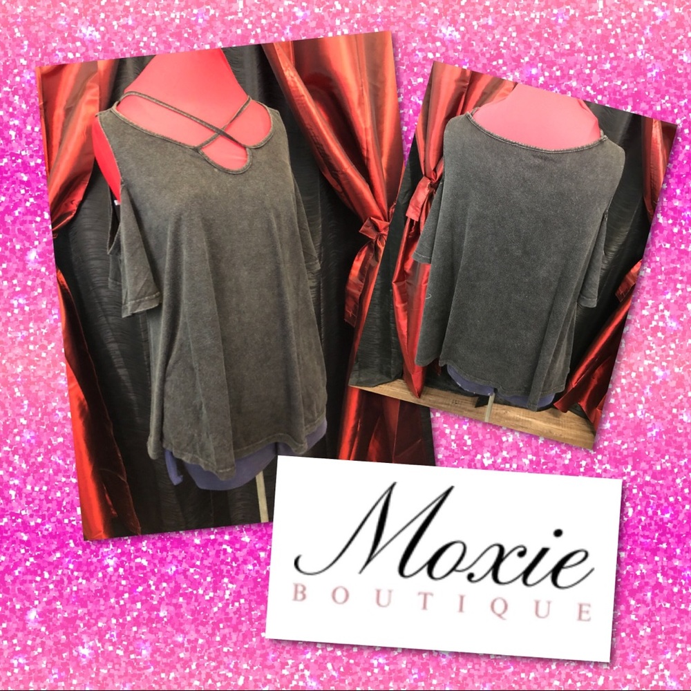 Cold Shoulder strapped Tunic